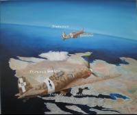Moment Of History - In The Sky Of Malta - Oil On Canvas